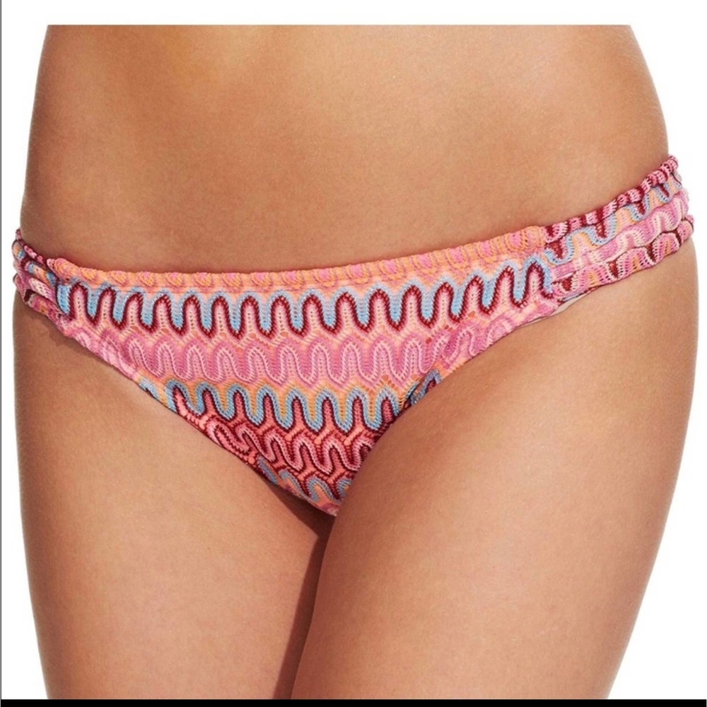 HOBIE Multicolor "Ziggy" Crochet Bikini Bottom Size Large